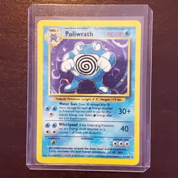 Poliwrath 13/102 - Holo Rare - Base Set - Pokemon Card Lot #21 - Image 1