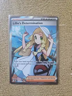 Pokemon TCG Mega Evolution Lillie’s Determination Full Art Trainer Card 169/132 - Image 1