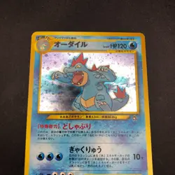 Feraligatr Holo Neo Premium File Promo - Japanese Pokemon Card - 2000 - Image 3