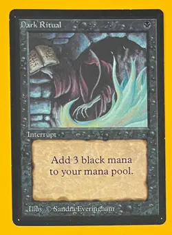MTG DARK RITUAL Beta (OldManMTG 012-057) - Image 1