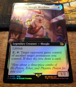 STILTZKIN, MOOGLE MERCHANT Extended Art Foil - Final Fantasy MTG Magic - Image 2