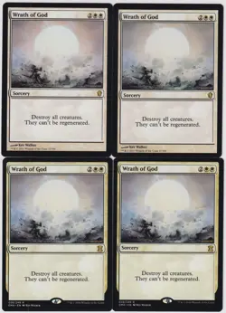 MTG 4X Wrath of God X4 Commander 2013 & Eternal Masters Magic - NM/MP - Image 1