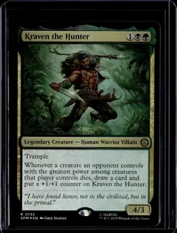 Kraven the Hunter - 133 - SPM - Foil - NM - MTG Magic the Gathering - Image 1