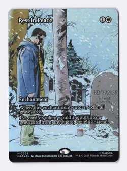 Rest in Peace (Borderless Foil) 6 (M) MTG Marvel's Spider-Man Eternal-Legal MAR - Image 1