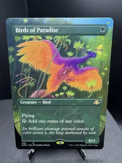 MTG Dominaria Remastered Birds of Paradise Borderless Regular NM! - Image 1