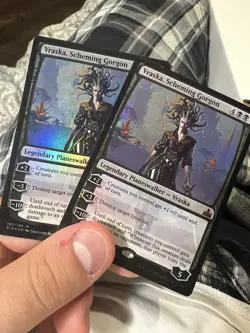 2x Vraska, Scheming Gorgon Rivals of Ixalan Mythic LP MTG 197 Foil - Image 1