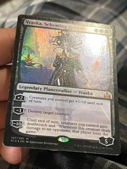 2x Vraska, Scheming Gorgon Rivals of Ixalan Mythic LP MTG 197 Foil - Image 3