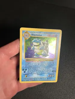 Pokemon TCG Blastoise 2/102 Base Set Shadowless Holo Rare LP-/MP - Image 5