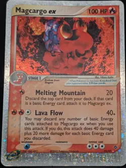 Magcargo ex 95/97 Dragon Holo Ultra Rare Pokemon TCG Nintendo LP - Image 3