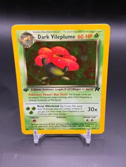 2000 Pokemon Team Rocket Dark Vileplume 1st Edition Holo Rare 13/82 - Image 2