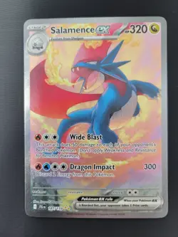 2025 Pokemon Salamence ex 187/159 Sv09: Journey Together Holo - Image 1