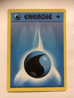 1st Edition Water Energy German Energie Base Set 102/102 Pokemon TCG - Image 1