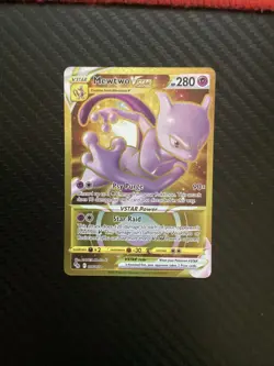 Mewtwo VSTAR 086/078 Gold Secret Rare - Pokemon GO English TCG - NM - Image 1