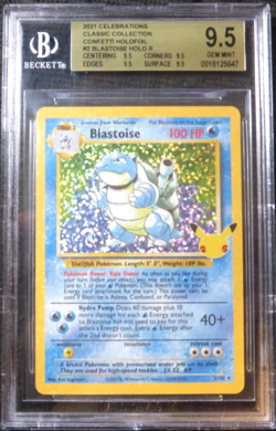 2021 POKEMON CELEBRATIONS BLASTOISE HOLO #2/102 BGS 9.5 (BETTER THAN PSA 10) - Image 1