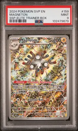 PSA 9 2024 Magneton SVP 159 Pokemon ETB Promo - Image 1