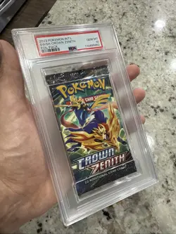 PSA 10 GEM MINT 2023 Pokemon Crown Zenith Foil Pack Authentic Sealed English - Image 3