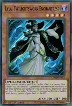 Yugioh! LP Lyla, Twilightsworn Enchantress - COTD-EN025 - Super Rare - 1st Editi - Image 1