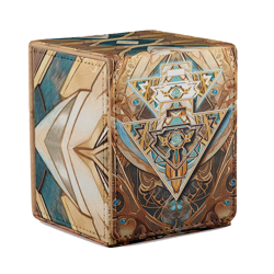 Custom yugioh Millennium Puzzle deck box and dice - Image 1