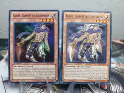 Yugioh Raiden, Hand of the Lightsworn SDLI-EN003 Super Rare 1st Ed LP & NM Unlim - Image 1