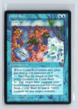 CORAL REEF - MTG Magic the Gathering Card - Homelands - Common - Image 1