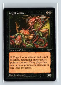 CRYPT COBRA - MTG Magic the Gathering Card - Mirage - Uncommon - Image 1