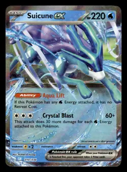 Suicune ex 010/034 Double Rare Classic Collection Pokemon Card - Image 1
