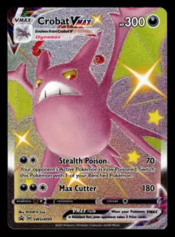 Crobat VMAX SWSH099 Ultra Rare Black Star Promo Pokemon Card - Image 1