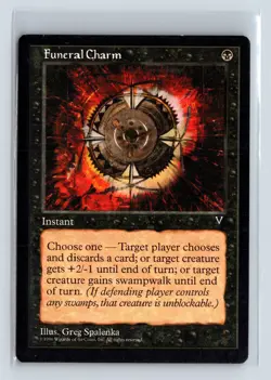 FUNERAL CHARM - MTG Magic the Gathering Card - Visions - Common - Image 1