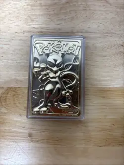 1999 Mewtwo Pokemon 24K Gold Plated Trading card Limited Edition Burger King - Image 1