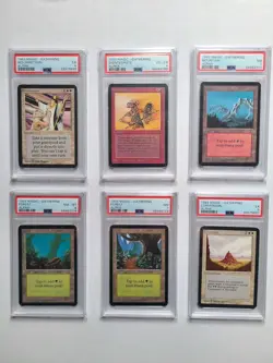 MTG 6 Alpha 1993 PSA Graded Cards Disintegrate, Forest, Resurrection & More RARE - Image 1