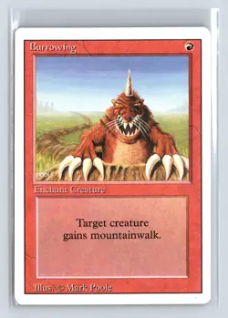 BURROWING - MTG Magic the Gathering Card - Revised - Uncommon - Image 1