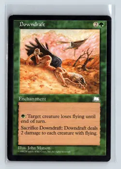 DOWNDRAFT - MTG Magic the Gathering Card - Weatherlight - Uncommon - Image 1
