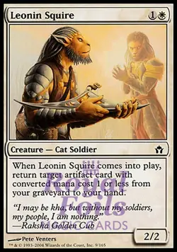 Leonin Squire 1x FOIL 5DN MTG Fifth Dawn Common MINT white - Image 1
