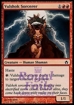 Vulshok Sorcerer 1x FOIL 5DN MTG Fifth Dawn Common MINT red - Image 1