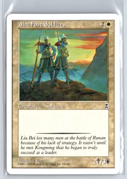 Shu Foot Soldiers Portal Three Kingdoms Common - MTG Magic the Gathering Card - Image 1
