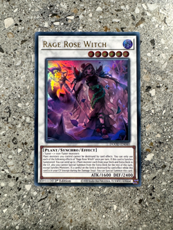 Yugioh TCG Rage Rose Witch DOOD-EN040 Ultra Rare 1st Edition NM-M - Image 1