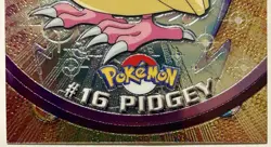 PIDGEY #16, Series 1 - 2000, Topps TV Animation Edition Chrome Pokemon Card - Image 3