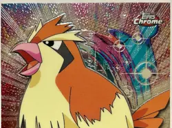 PIDGEY #16, Series 1 - 2000, Topps TV Animation Edition Chrome Pokemon Card - Image 4
