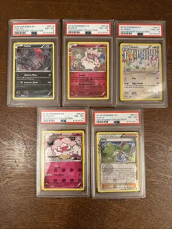 2016 Pokemon Generations Radiant Coll. Graded Cards - Lot Of 5 Cards - PSA 8 - Image 1
