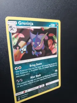 Greninja 117/214 Sm-Unbroken Bonds Holo LP See Photos Of Back Pokemon Card - Image 4