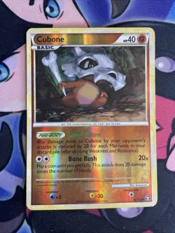 Cubone 60/102 Triumphant Reverse Holo 2010 Pokemon Tcg Card MP - Image 1