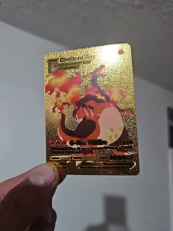 Pokemon Charizard VMAX 143/293 G-MAX Wildfire Gold Card FaN Art Play Card Play - Image 1