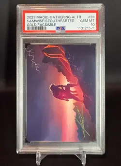 🌈 *POP 1* - Samwise The Stouthearted - Gold Stamped Art Card - MTG #39 - PSA 10 - Image 1