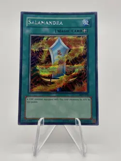 Salamandra DDS-006 Secret Prismatic Rare Holo Yugioh Card Promo MP + Tracking - Image 1
