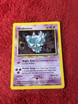 Misdreavus 11/64 Neo Revelation Holo Wotc Pokemon Card Played - Image 1