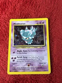 Misdreavus 11/64 Neo Revelation Holo Wotc Pokemon Card Played - Image 5