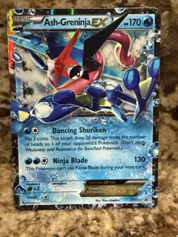 Pokemon TCG Ash-Greninja EX XY Black Star Promo XY133 Holo Card TCG - LP - Image 1