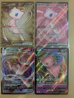 Pokemon Mew V GX TCG Card Lot - Fusion Strike & Abilities - Image 1