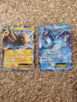 Lot Of 2 Pokemon Cards Zapdos EX 48/135 Articuno EX 25/135 Team Plasma TCG Holo - Image 1