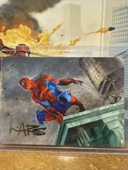 MTG Marvel Heroic Horde Gold Signature Spider-Man Art Card #21/54 Art Series - Image 1